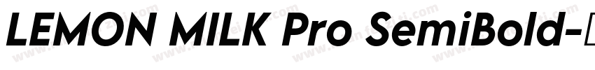 LEMON MILK Pro SemiBold字体转换